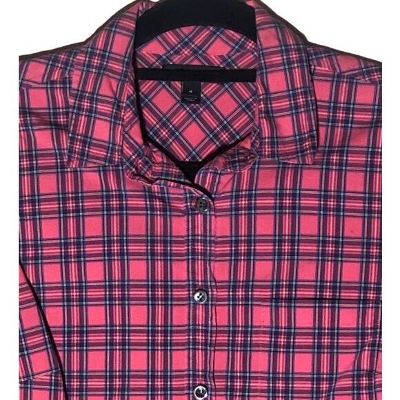 J.Crew Red Flannel Button Down Shirt - Size Small - Picture 3 of 7
